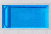 Atlantic 4 fibreglass pool shell viewed from above