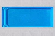 Atlantic 5 fibreglass pool shell viewed from above