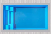 Clifton fibreglass pool shell viewed from above