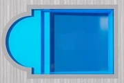 Harmony fibreglass pool shell viewed from above