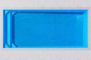 Magnifica fibreglass pool shell viewed from above